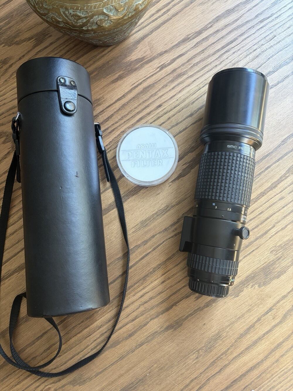 SMC Pentax A 400mm f/5.6 Telephoto MF Lens K Mount With Skylight 77mm Filter